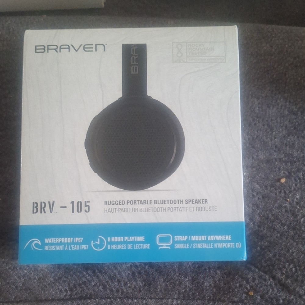 Braven BRV-105 Portable Bluetooth Speaker - Black